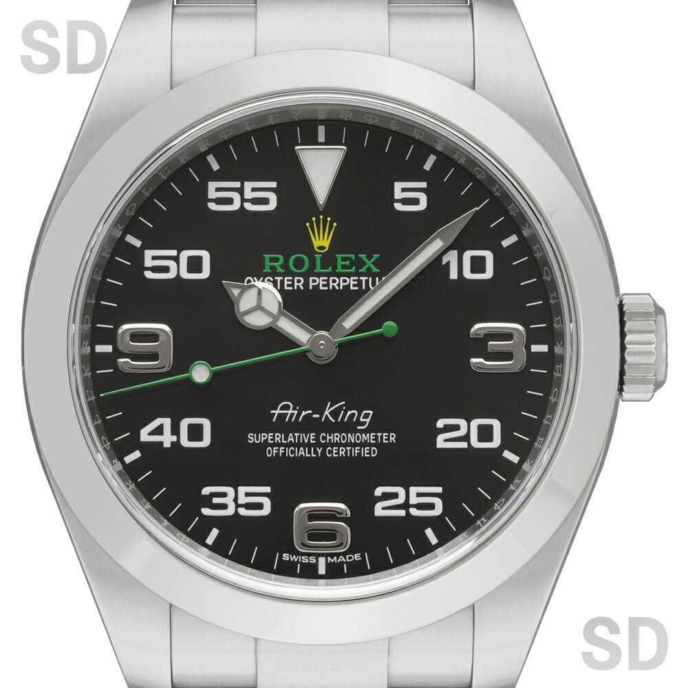 【無金利60回ローン】ROLEX ロレックス エアキング 116900 ブラック メンズ 【中古】