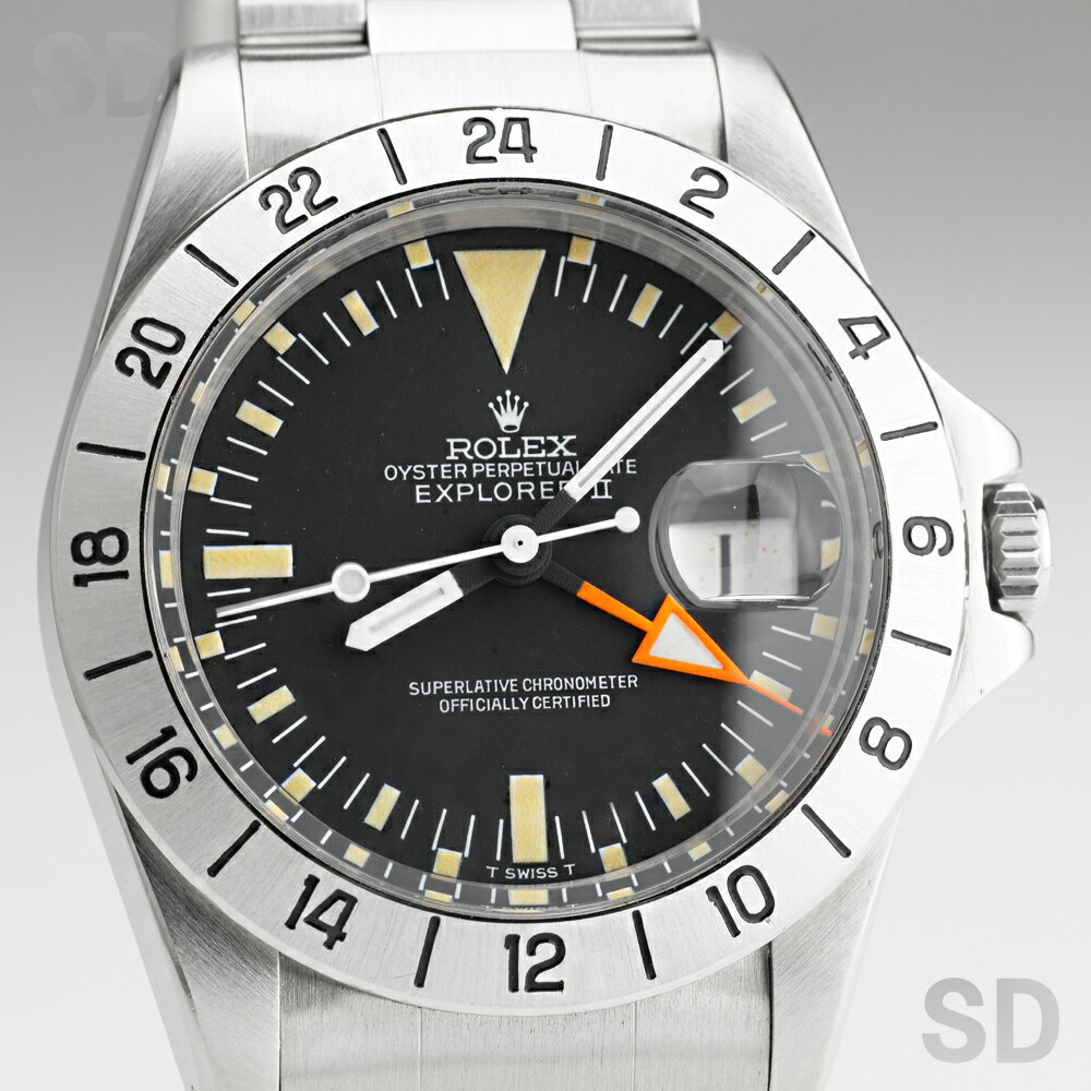 【無金利60回ローン】ROLEX ロレックス エクスプローラーII 1655 ブラック メンズ 【ヴィンテージ・アンティーク】