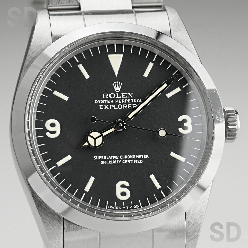 【無金利60回ローン】ROLEX ロレックス エクスプローラーI 1016 ブラック メンズ 【ヴィンテージ・アンティーク】