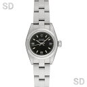 ROLEX ロレックス オイスターパーペチュアル 67180 ブラック369 レディース 【中古】