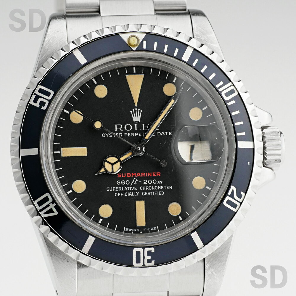 【無金利60回ローン】ROLEX ロレックス サブマリーナー 1680 ブラック/赤表記 メンズ 【ヴィンテージ・アンティーク】