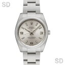 【最大3万円OFFクーポン 5月9日～16日】ROLEX ロレックス オイスターパーペチュアル34 114200 シルバー369 メンズ 【中古】