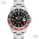 ROLEX ロレックス GMTマスターII 16710 ブラック/レッドブラックベゼル メンズ 【中古】