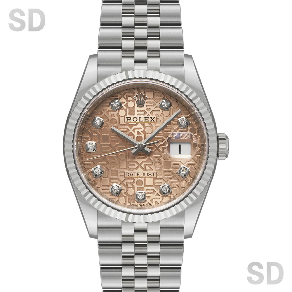 ROLEX ロレックス デイトジャスト36 126234G ピンクコンピューター/ダイヤ メンズ 【中古】