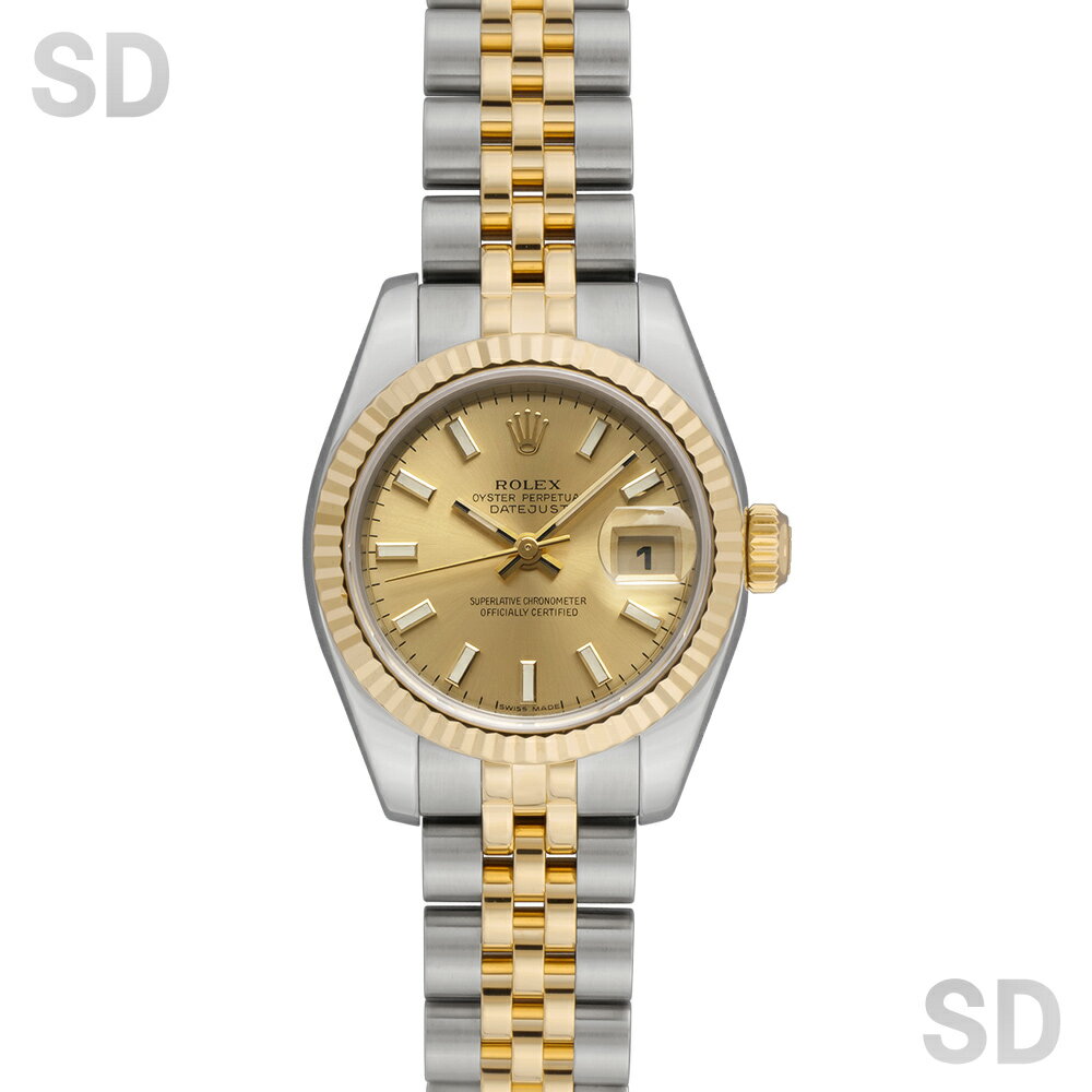 ROLEX ロレックス デイトジャスト26 179173 シャンパン レディース 【中古】