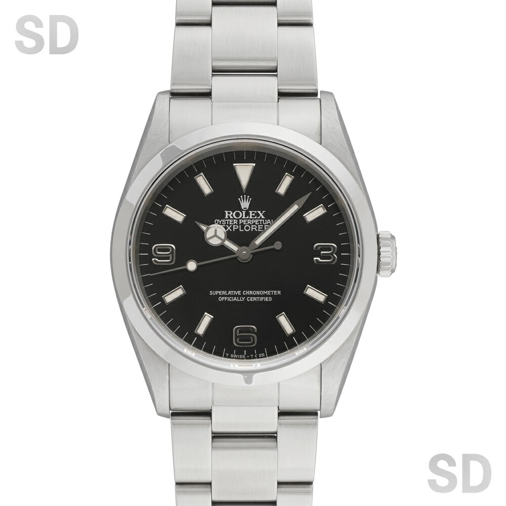 ROLEX ロレックス エクスプローラーI 14270 ブラックアウト/シルバーレター メンズ 【中古】