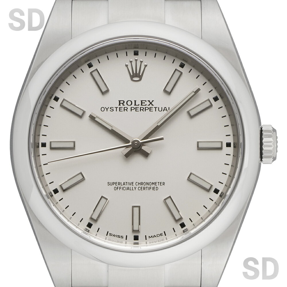 【無金利60回ローン】ROLEX ロレックス オイスターパーペチュアル39 114300 ホワイト メンズ 【中古】