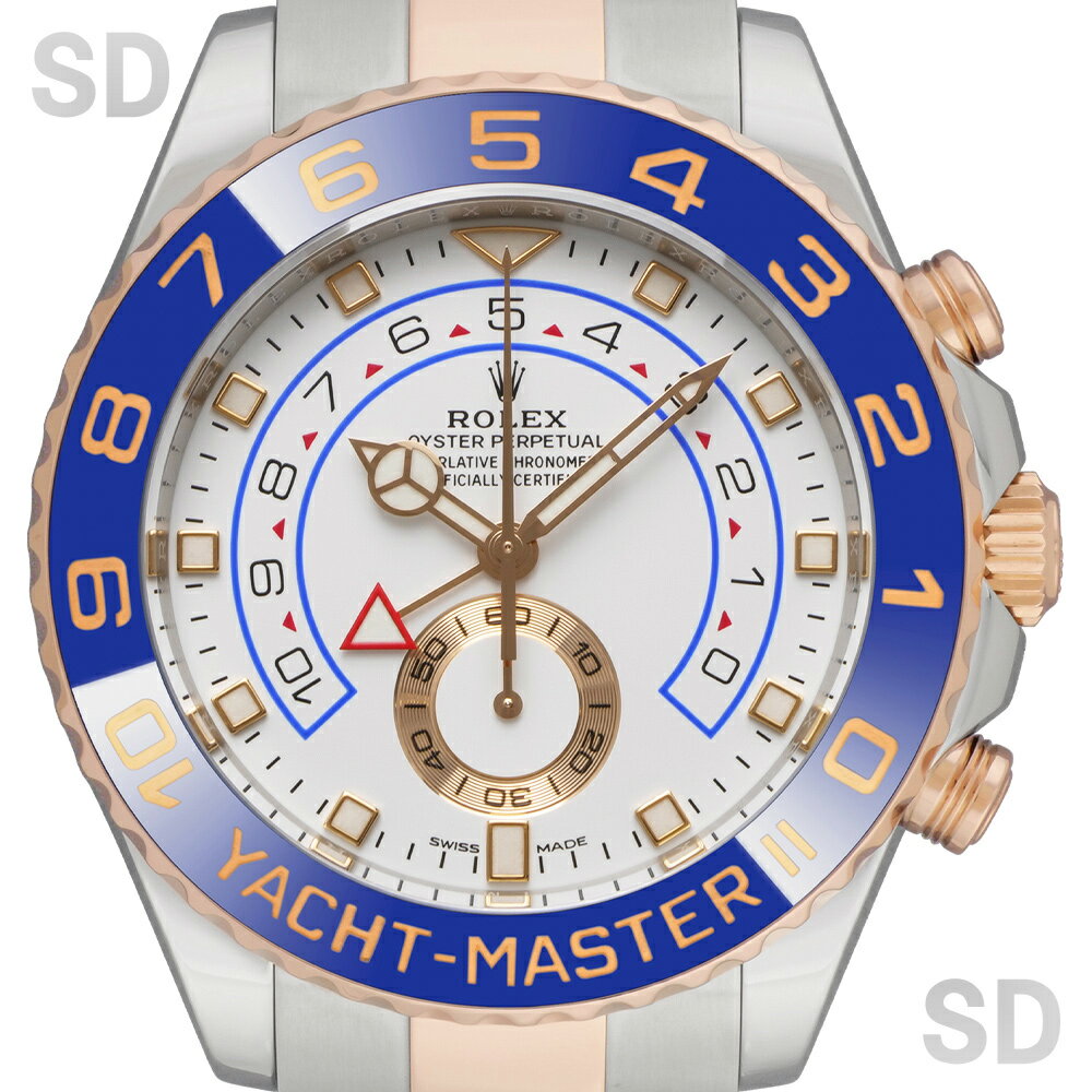 【無金利60回ローン】ROLEX ロレックス ヨットマスターII 116681 ホワイト メンズ 【中古】