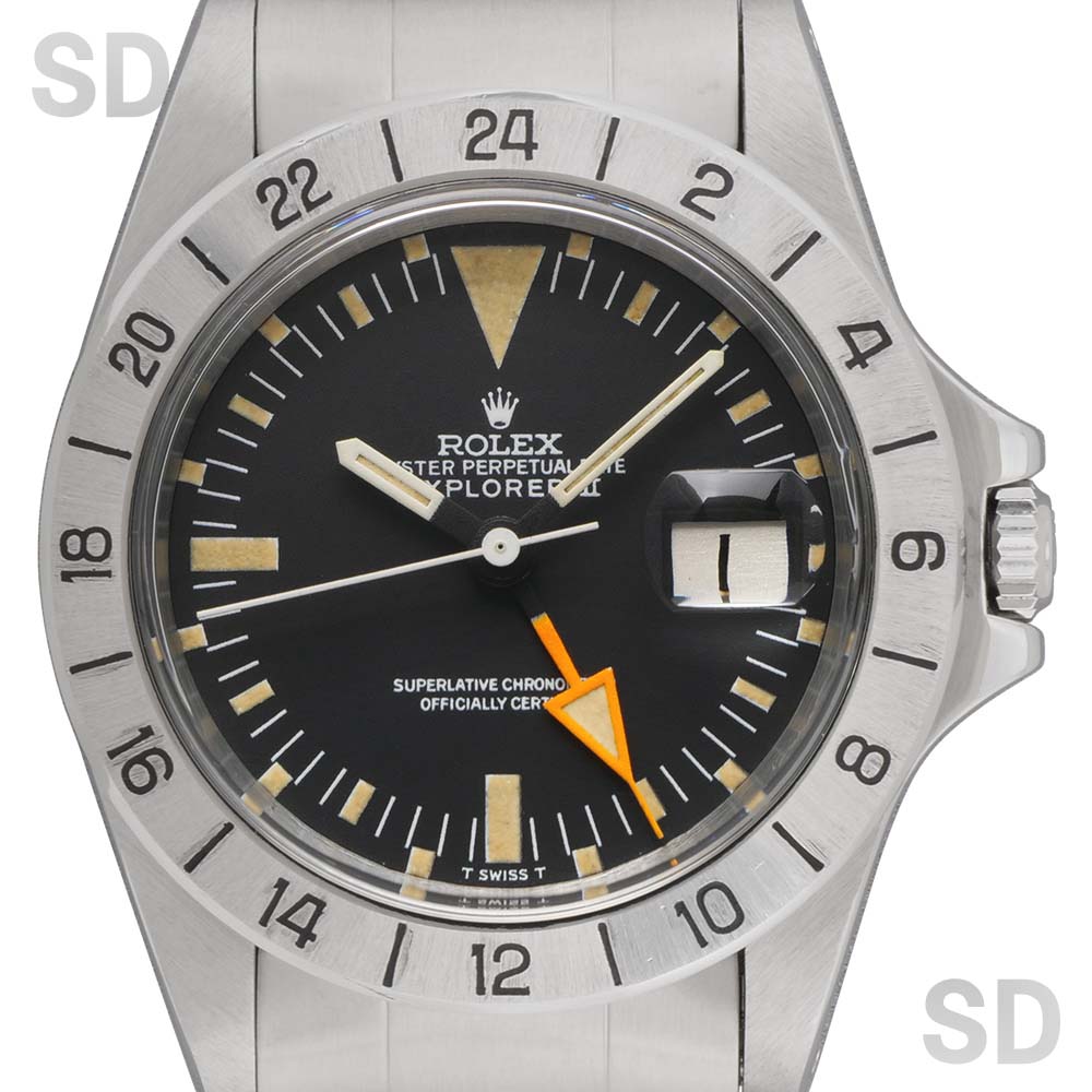 【無金利60回ローン】ROLEX ロレックス エクスプローラーII 1655 ブラック メンズ 【ヴィンテージ・アンティーク】