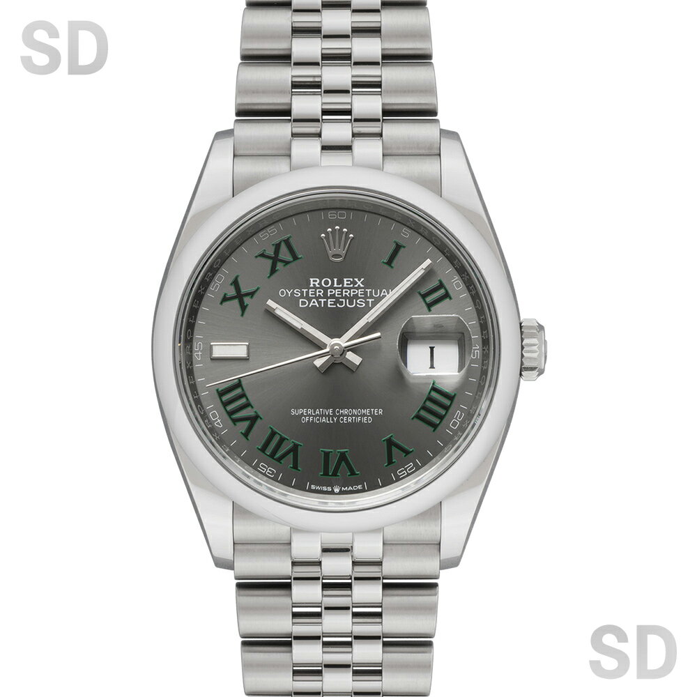 【無金利60回ローン】ROLEX ロレックス デイトジャスト36 126200 スレート/ローマ メンズ 【中古】