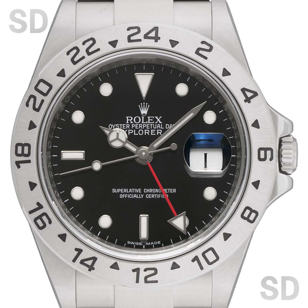 【無金利60回ローン】ROLEX ロレックス エクスプローラーII 16570 ブラック メンズ 【中古】