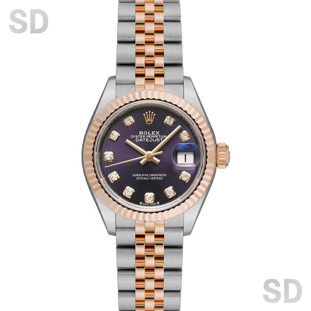 【無金利60回ローン】ROLEX ロレックス デイトジャスト28 279171G オーベルジーヌ/ダイヤ レディース 【中古】