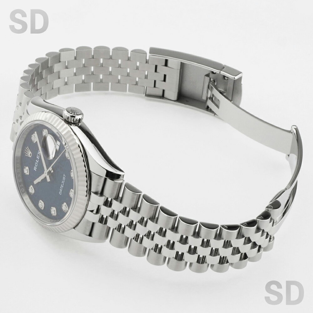 【無金利60回ローン】ROLEX ロレックス デイトジャスト36 126234G ブルーコンピューター/ダイヤ メンズ 【中古】