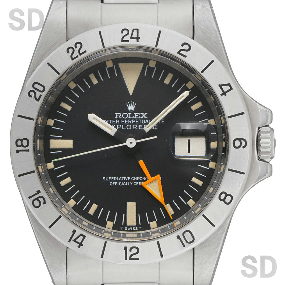 【無金利60回ローン】ROLEX ロレックス エクスプローラーII 1655 ブラック/mk1ダイアル メンズ 【ヴィンテージ・アンティーク】