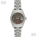 【無金利60回ローン】ROLEX ロレックス デイトジャスト 79174NR ブラックシェル/ローマ レディース 【中古】