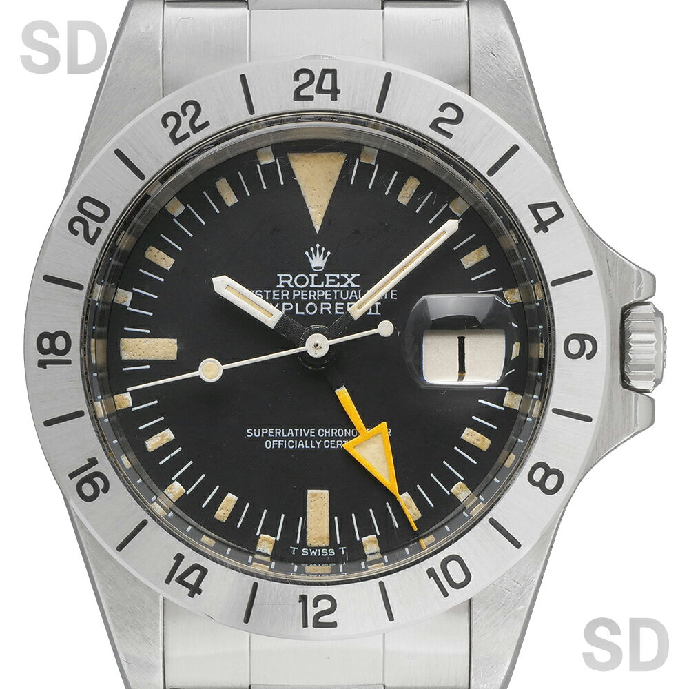 【無金利60回ローン】ROLEX ロレックス エクスプローラーII 1655 ブラック/mk2ダイアル/mk2ベゼル メンズ 【ヴィンテージ・アンティーク】
