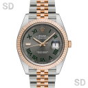 【無金利60回ローン】ROLEX ロレックス デイトジャスト41 126331 スレート/ローマ メンズ 【中古】