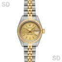 【無金利60回ローン】ROLEX ロレックス デイトジャスト 69173 シャンパンタペストリー レディース 【中古】