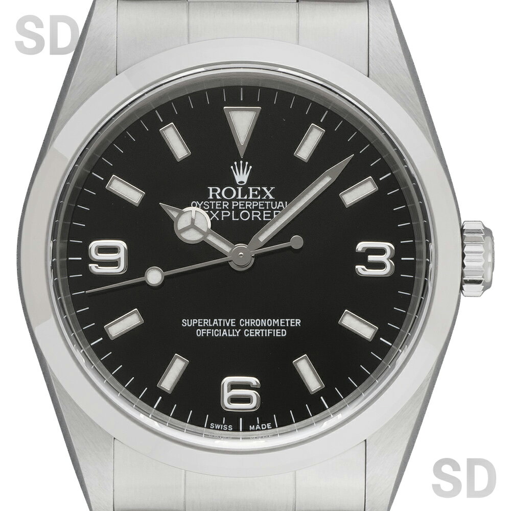 【無金利60回ローン】ROLEX ロレックス エクスプローラーI 14270 ブラック メンズ 【中古】
