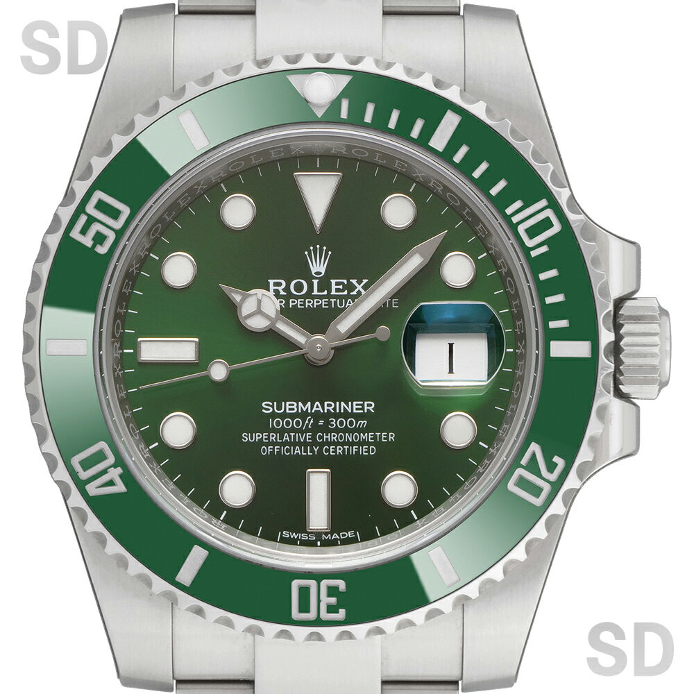 【無金利60回ローン】ROLEX ロレックス サブマリーナー 116610LV グリーン/グリーンベゼル メンズ 【中古】
