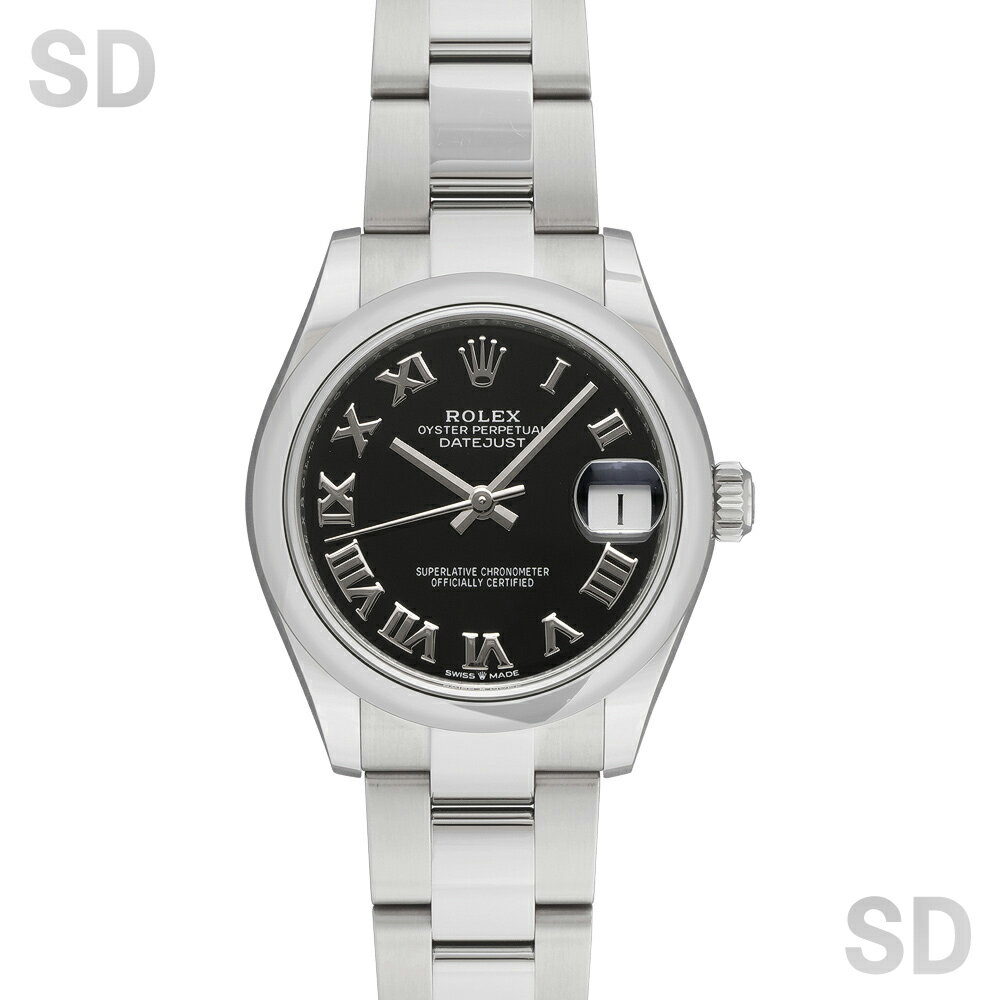 【無金利60回ローン】ROLEX ロレックス デイトジャスト31 278240 ブラック/ローマ ボーイズ 【中古】