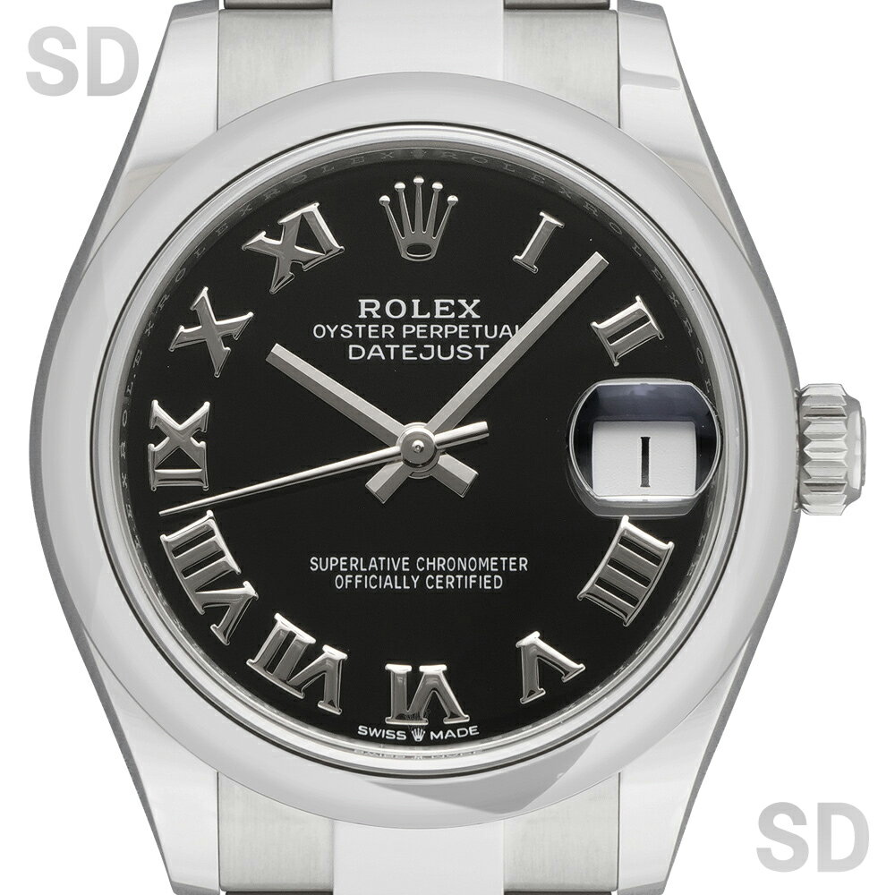 【無金利60回ローン】ROLEX ロレックス デイトジャスト31 278240 ブラック/ローマ ボーイズ 【中古】