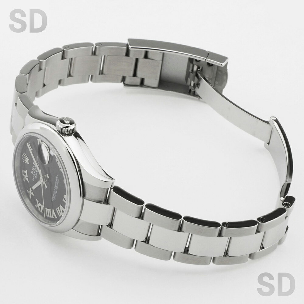 【無金利60回ローン】ROLEX ロレックス デイトジャスト31 278240 ブラック/ローマ ボーイズ 【中古】