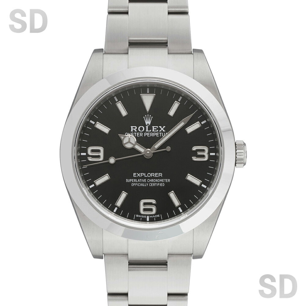 【無金利60回ローン】ROLEX ロレックス エクスプローラーI 214270 ブラック メンズ 【中古】