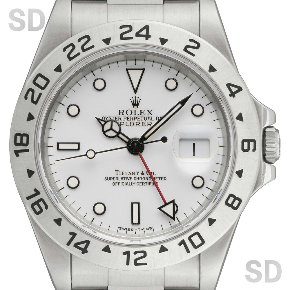 【無金利60回ローン】ROLEX ロレックス エクスプローラーII 16570 ホワイト/ティファニー メンズ 【中古】
