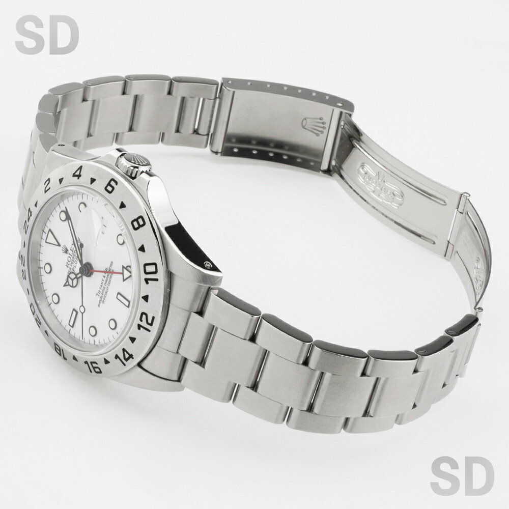 【無金利60回ローン】ROLEX ロレックス エクスプローラーII 16570 ホワイト/ティファニー メンズ 【中古】