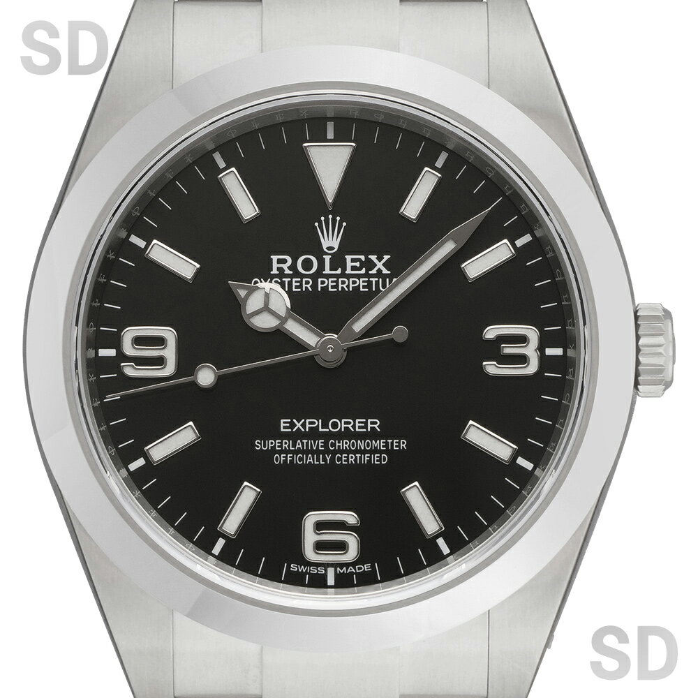 【無金利60回ローン】ROLEX ロレックス エクスプローラーI 214270 ブラック メンズ 【中古】