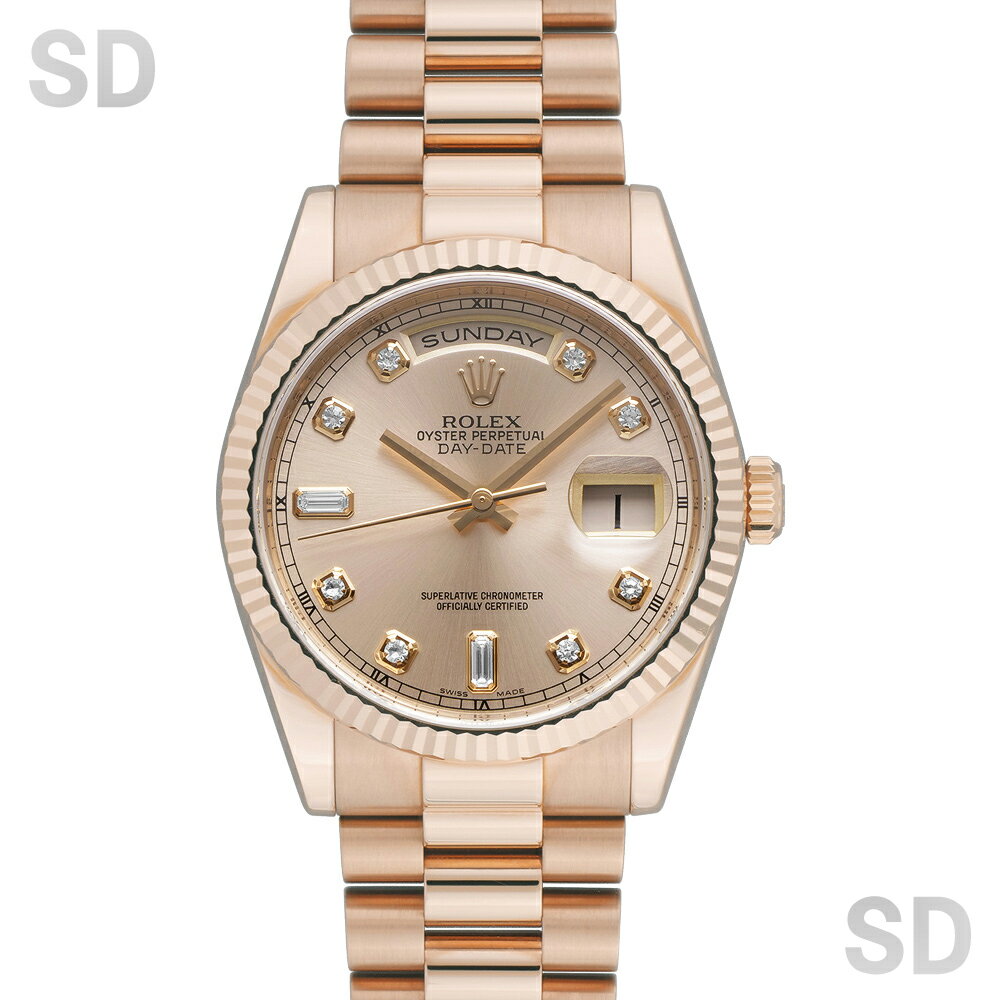 【無金利60回ローン】ROLEX ロレックス デイデイト36 118235FA ピンク/ダイヤ メン ...