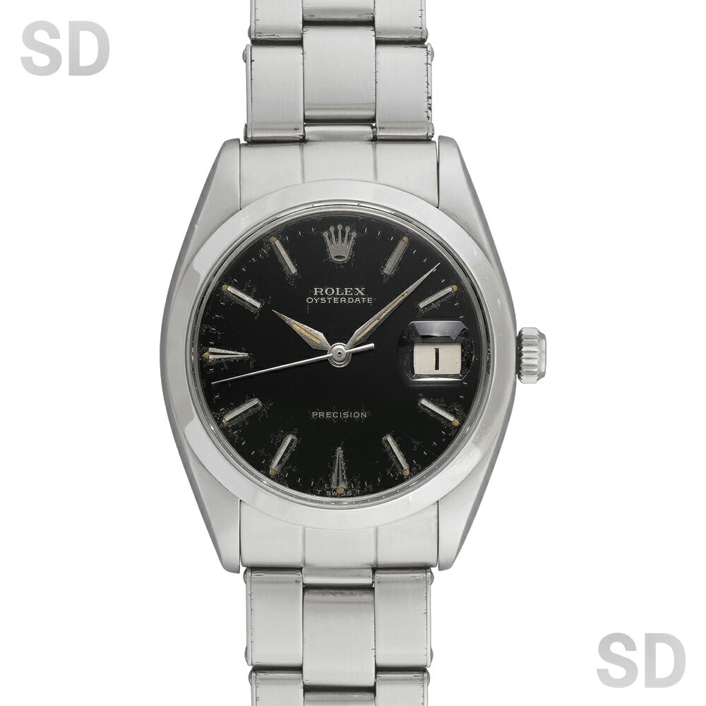 【無金利60回ローン】ROLEX ロレックス オイスターデイト/手巻き 6694 ブラック/ミラー メンズ 【ヴィンテージ・アンティーク】
