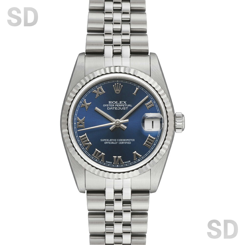 【無金利60回ローン】ROLEX ロレックス デイトジャスト 78274 ブルー/ローマ ボーイズ 【中古】