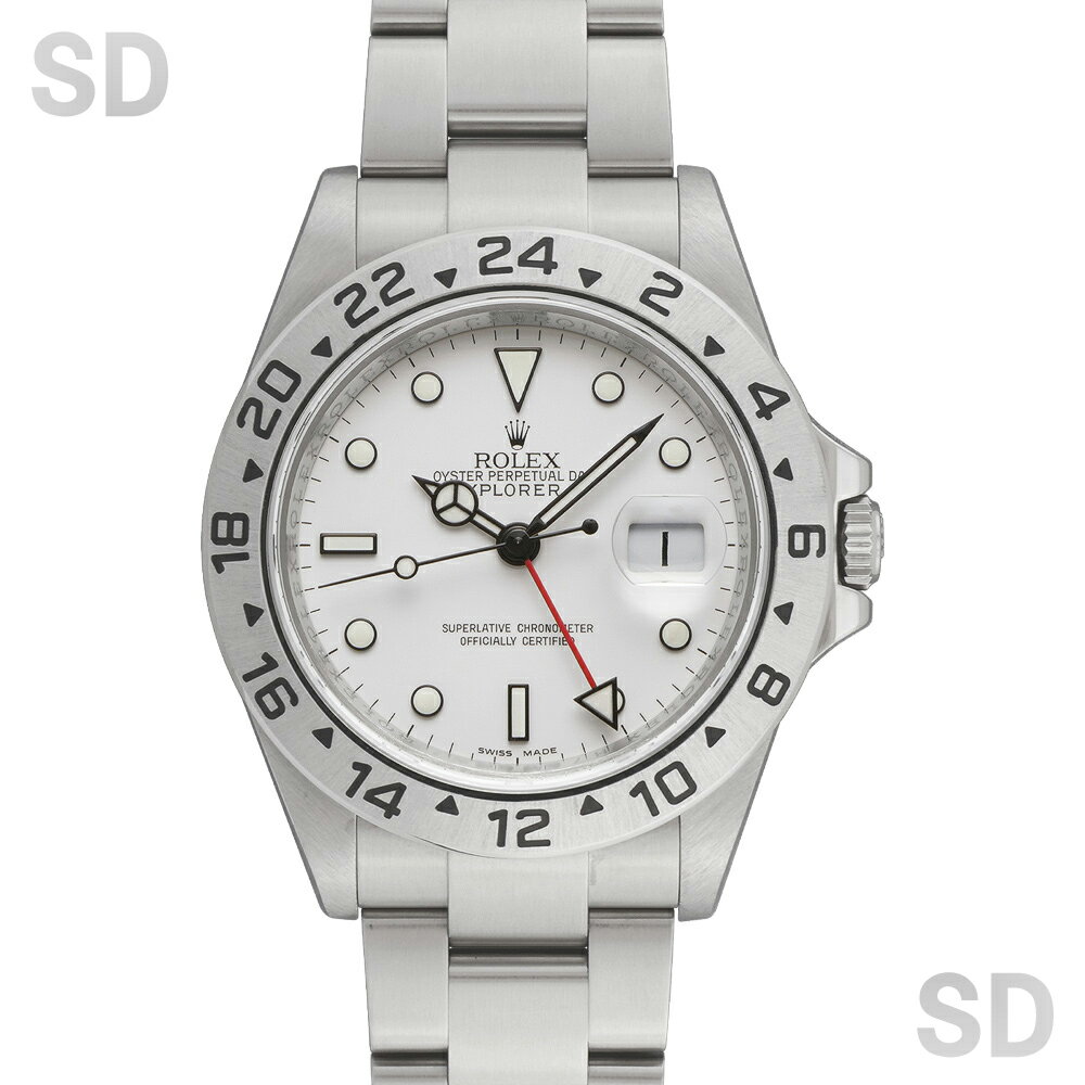 【無金利60回ローン】ROLEX ロレックス エクスプローラーII 16570 ホワイト メンズ 【中古】