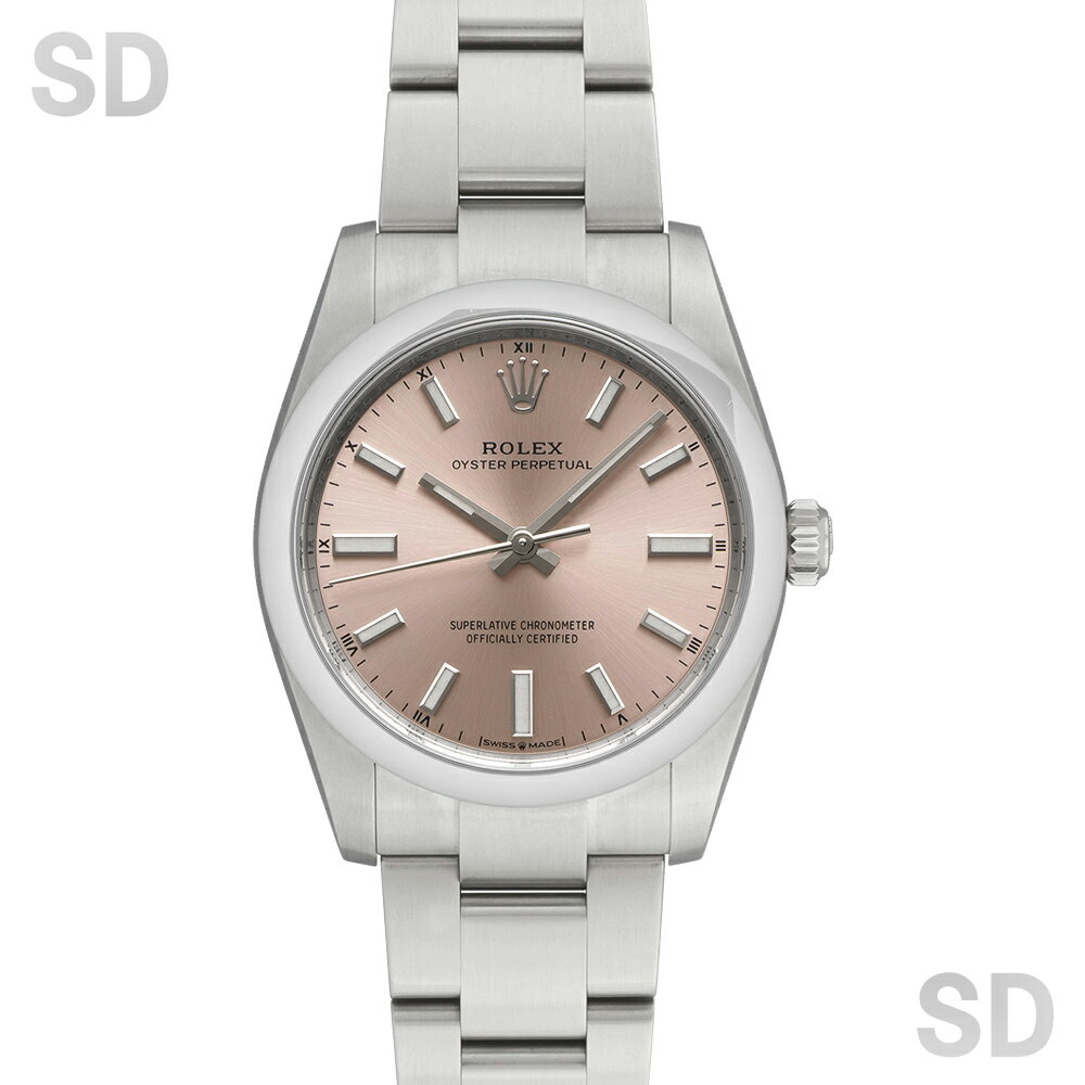 【無金利60回ローン】ROLEX ロレックス オイスターパーペチュアル34 124200 ピンク メンズ 【中古】