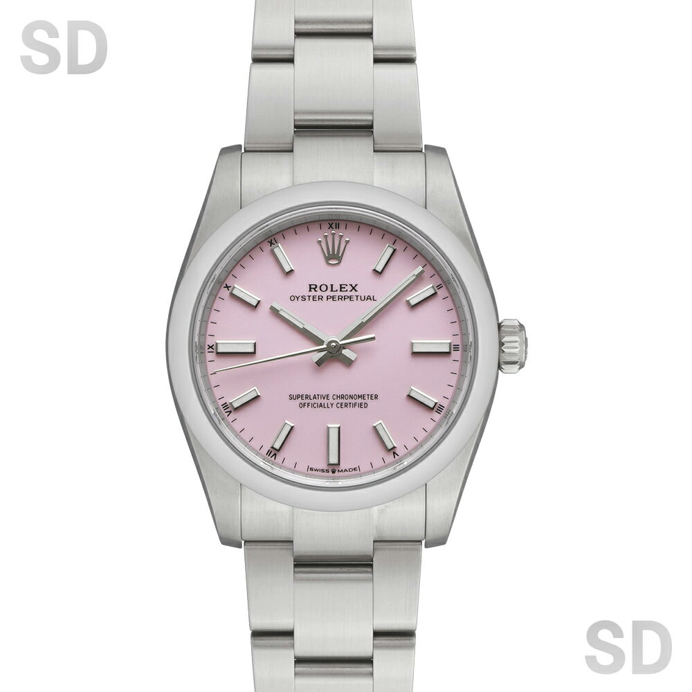 【無金利60回ローン】ROLEX ロレックス オイスターパーペチュアル34 124200 キャンディピンク メンズ 【中古】