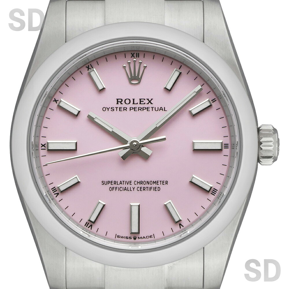 無金利60回ローン ROLEX ロレックス オイスターパーペチュアル34 124200 キャンディピンク メンズ 中古 satindollweb-10035848 ロレックス専門店サテンドール サンプル画像2