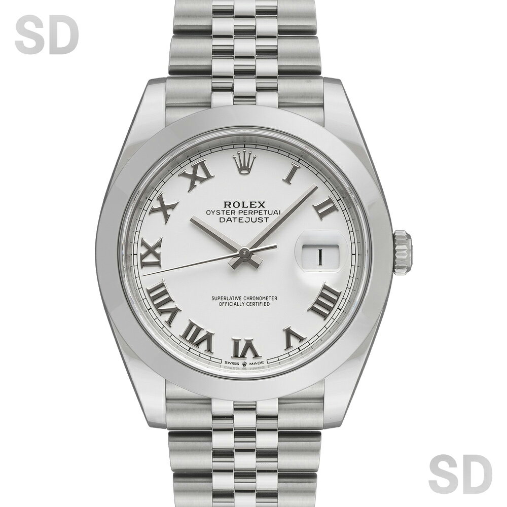 ROLEX ロレックス デイトジャスト41 126300 ホワイト/ローマ メンズ 