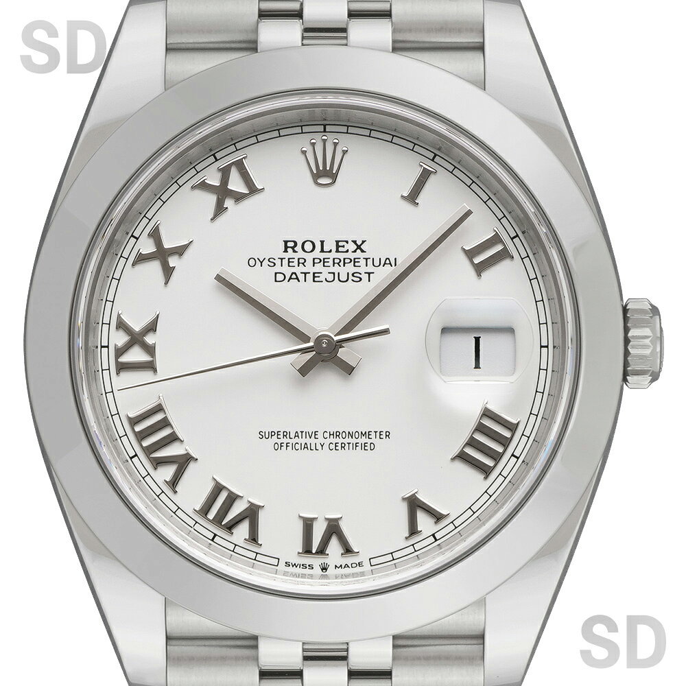 無金利60回ローン ROLEX ロレックス デイトジャスト41 126300 ホワイト ローマ メンズ 中古 satindollweb-10035846 ロレックス専門店サテンドール サンプル画像2