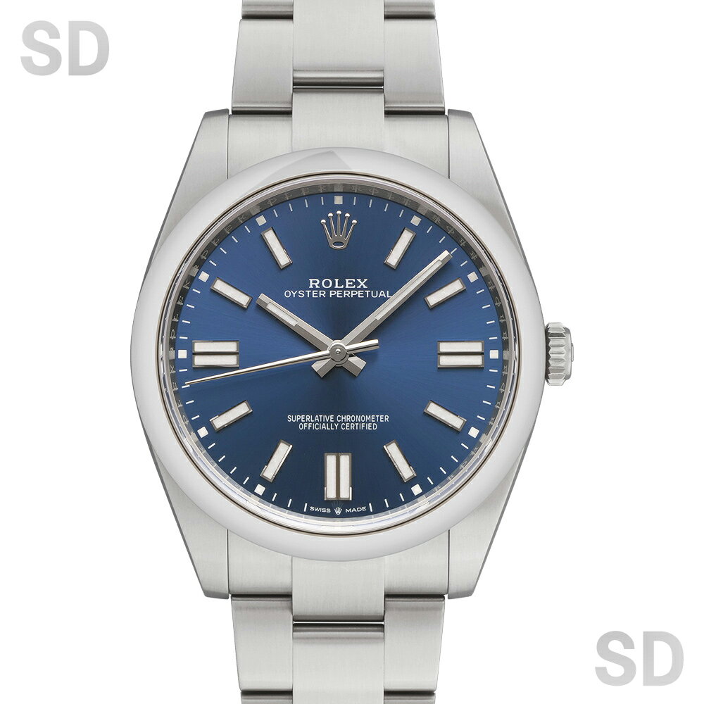 【無金利60回ローン】ROLEX ロレックス オイスターパーペチュアル41 124300 ブライトブルー メンズ 【中古】