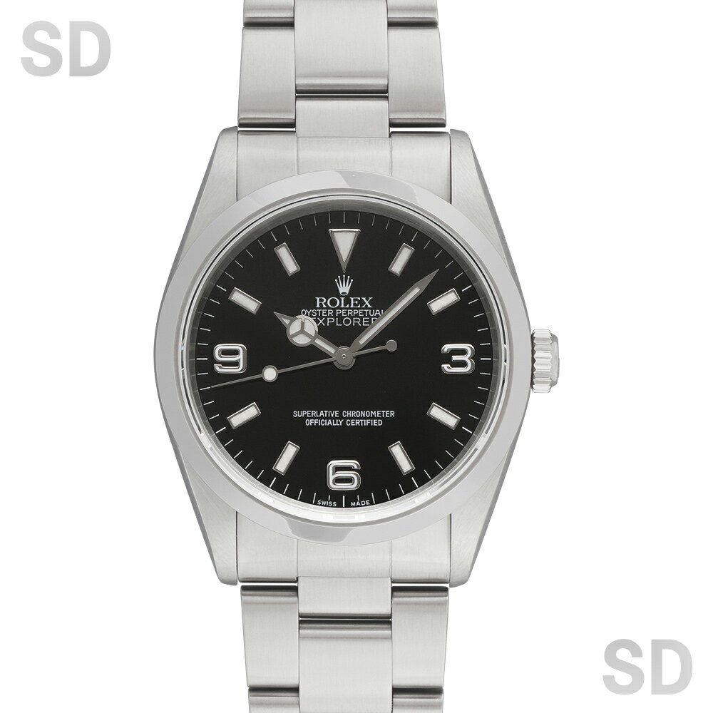 【無金利60回ローン】ROLEX ロレックス エクスプローラーI 14270 ブラック メンズ 【中古】