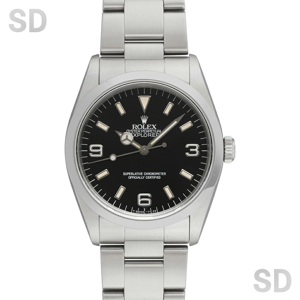 【無金利60回ローン】ROLEX ロレックス エクスプローラーI 14270 ブラック メンズ 【中古】