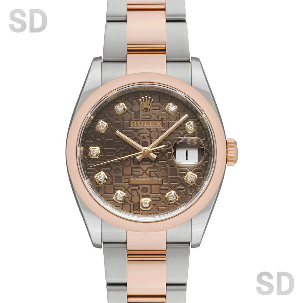 IWC - 【無金利60回ローン】ROLEX ロレックス デイトジャスト36 126201G チョコレートコンピューター/ダイヤ メンズ 【中古】
