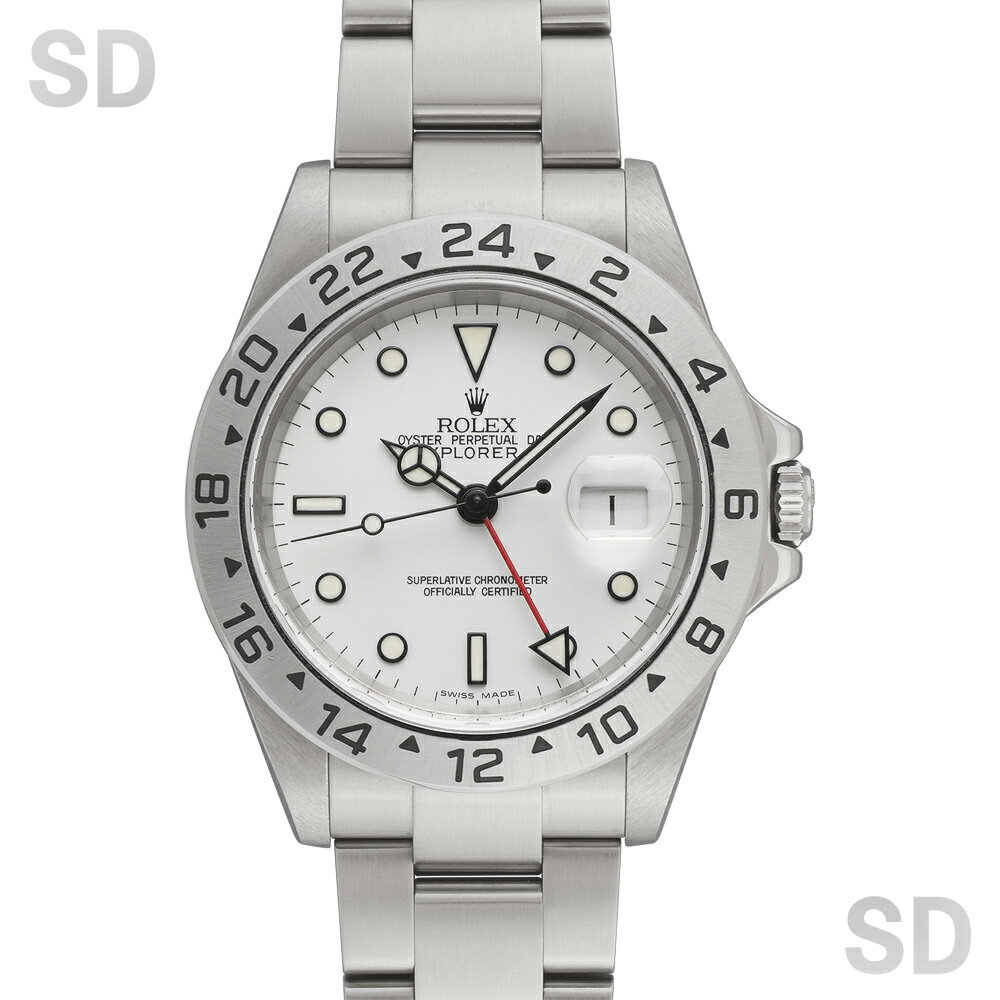 【無金利60回ローン】ROLEX ロレックス エクスプローラーII 16570 ホワイト メンズ 【中古】