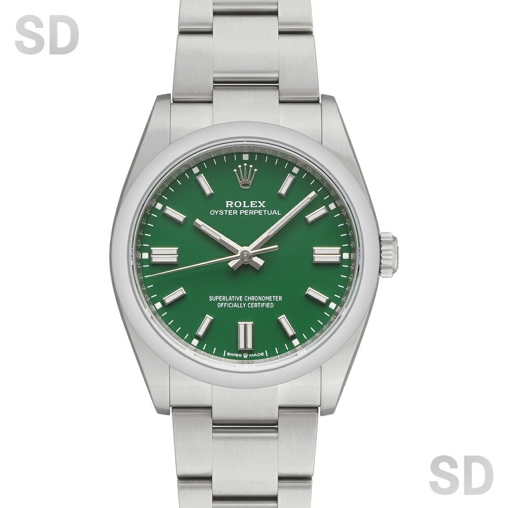 【無金利60回ローン】ROLEX ロレックス オイスターパーペチュアル36 126000 グリーン メンズ 【中古】