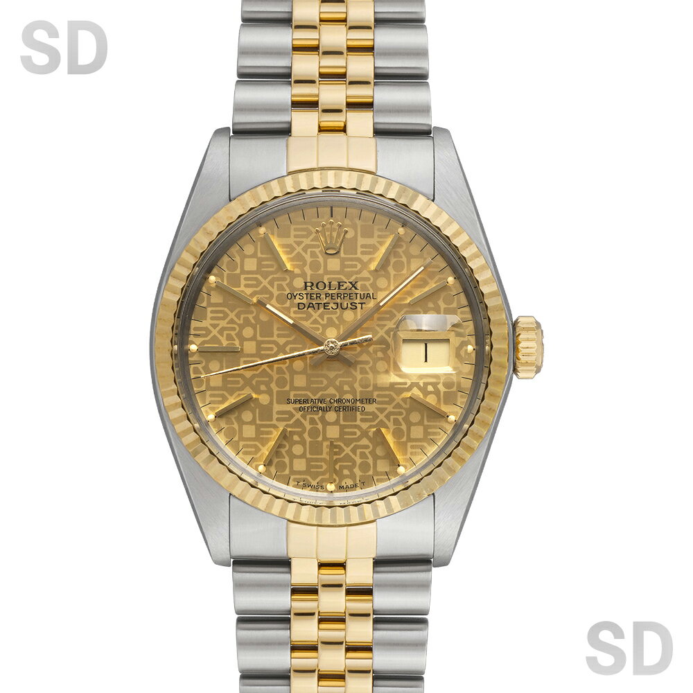 Other - 【無金利60回ローン】ROLEX ロレックス デイトジャスト 16013 シャンパン/プリントコンピューター メンズ 【ヴィンテージ・アンティーク】