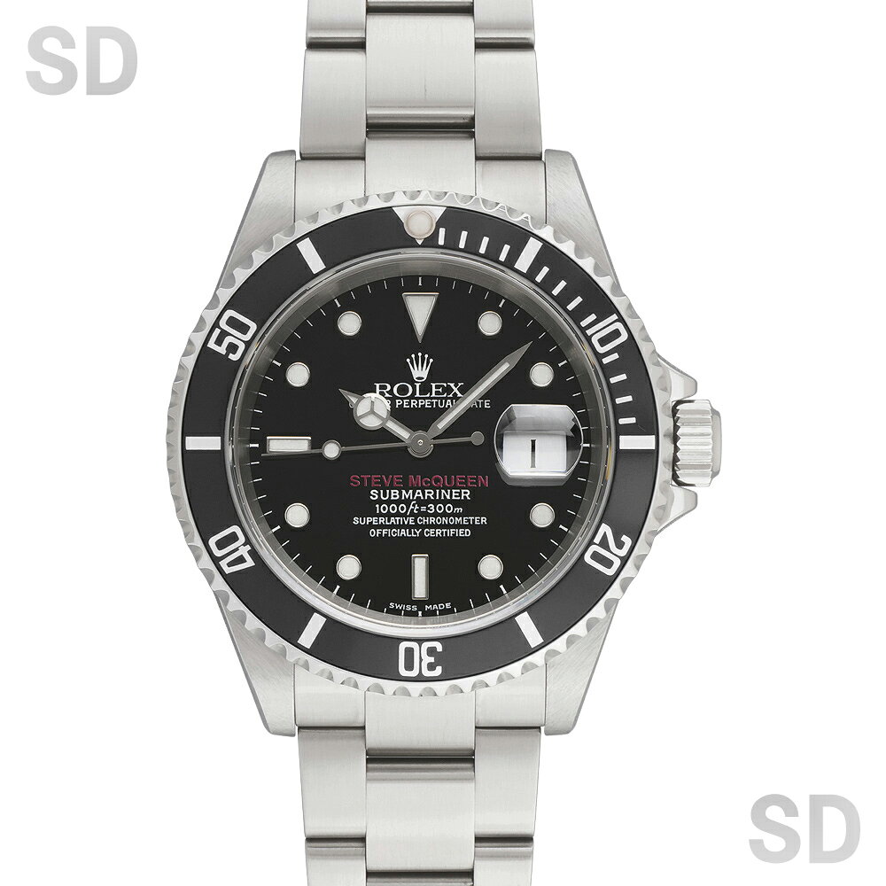【無金利60回ローン】ROLEX ロレックス サブマリーナー × スティーブ・マックイーン 16610 ブラック メンズ 【中古】
