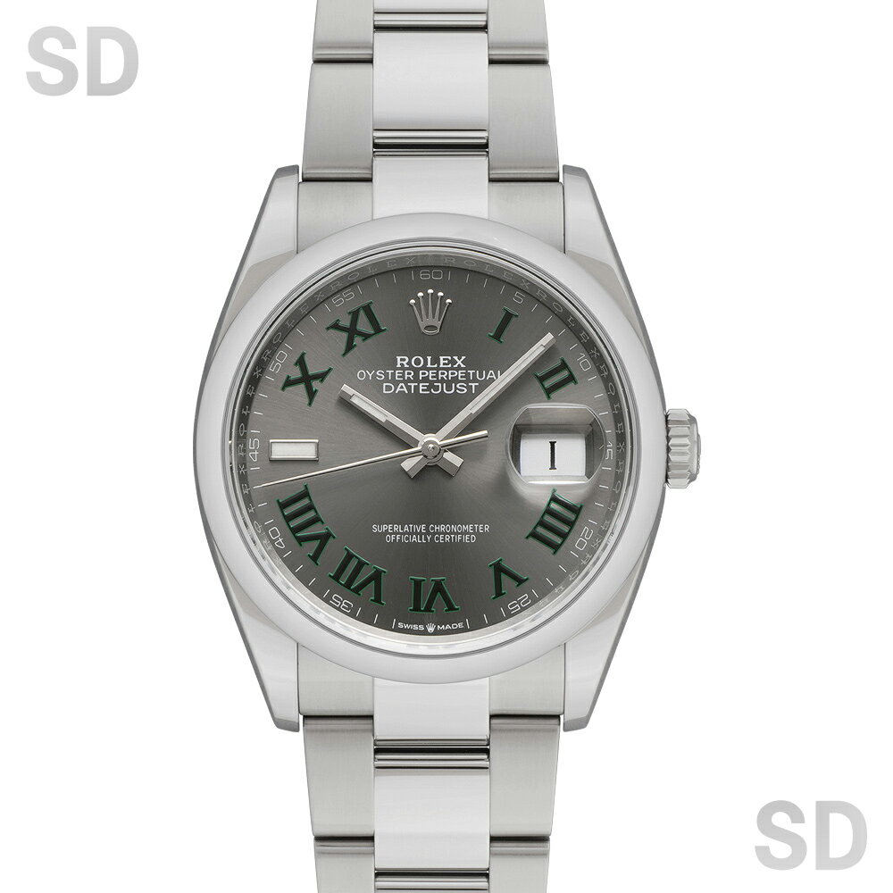 【無金利60回ローン】ROLEX ロレックス デイトジャスト36 126200 スレート/ローマ メンズ 【中古】