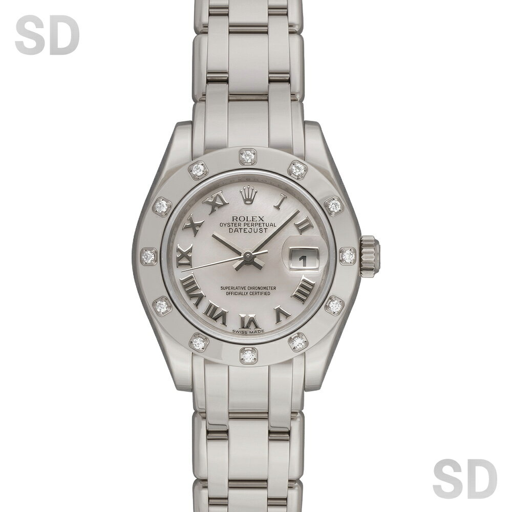 LANCASTER - 【無金利60回ローン】ROLEX ロレックス デイトジャスト 80319NR ホワイトシェル/ローマ/ベゼルダイヤ レディース 【中古】